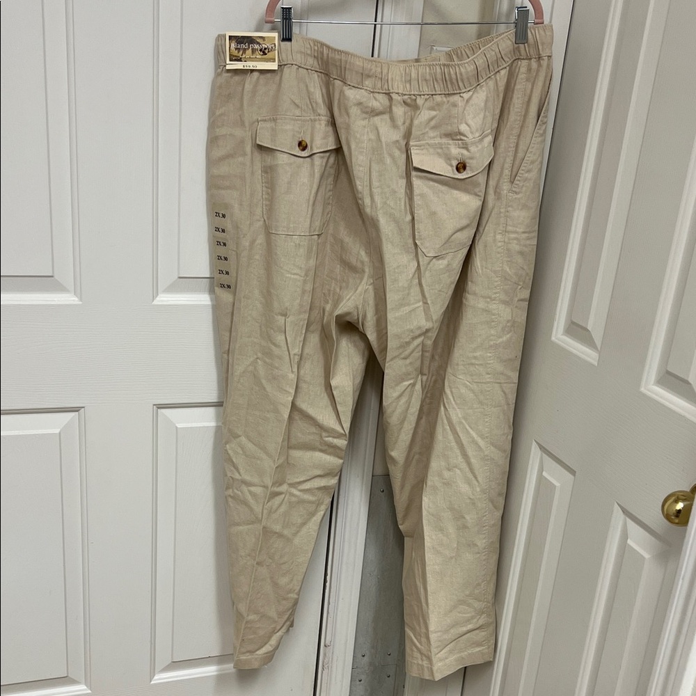 All in passport linen pants 2X/30 new with tags